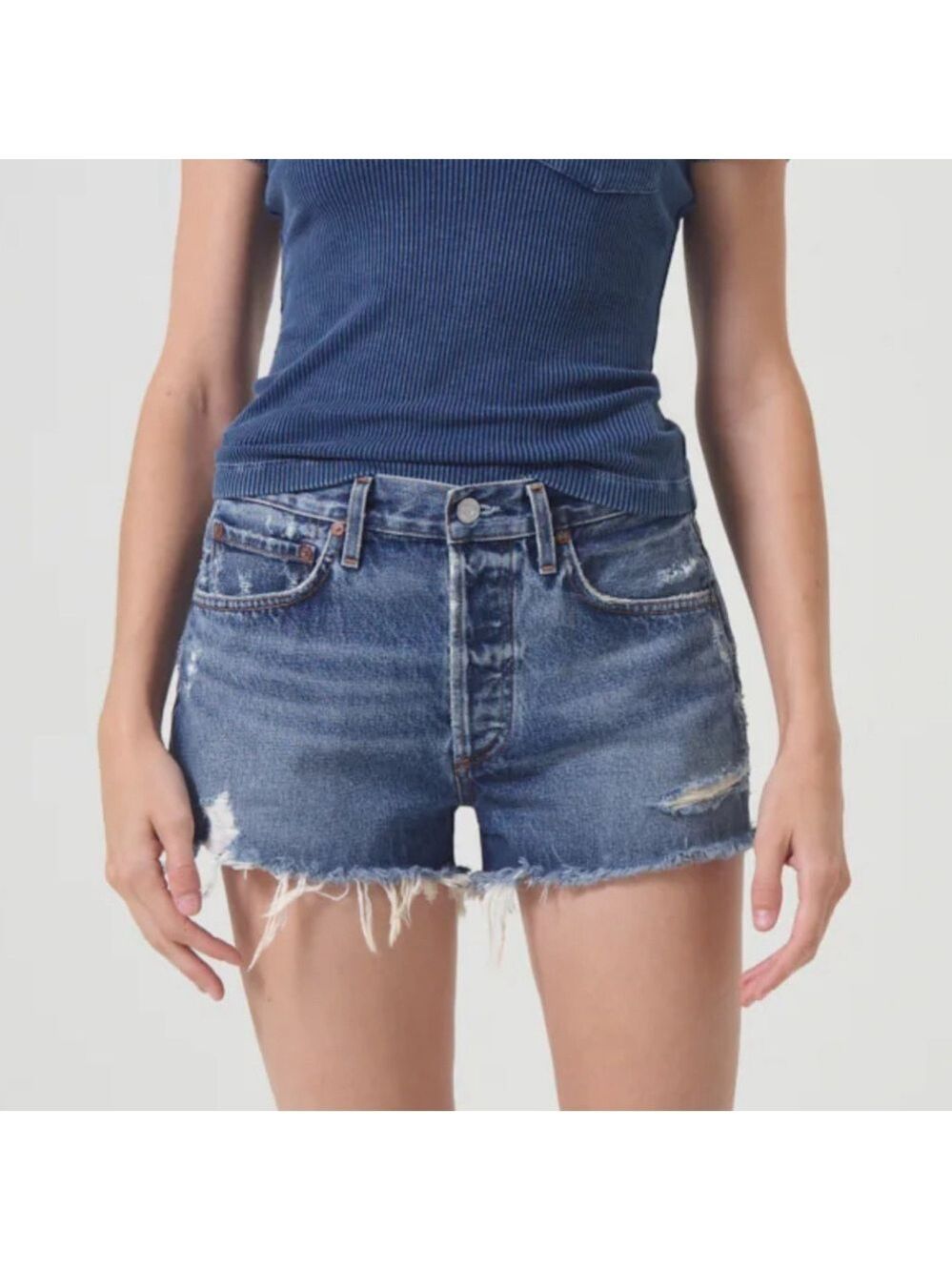 Agolde Denim vintage style distressed cut off jean Shorts size 29